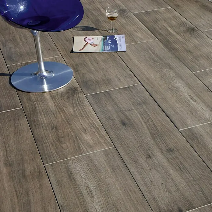 Terrassenfliese Cera 2.0 - 40 x 120 x 2 cm, Nussbaum, Matt