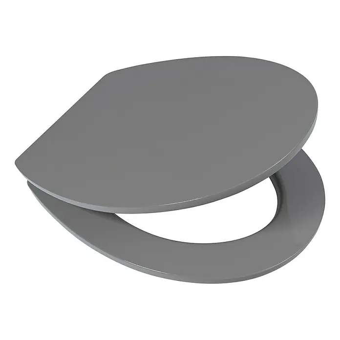 Poseidon WC-Sitz Kolorit - Mit Absenkautomatik, MDF, Anthrazit