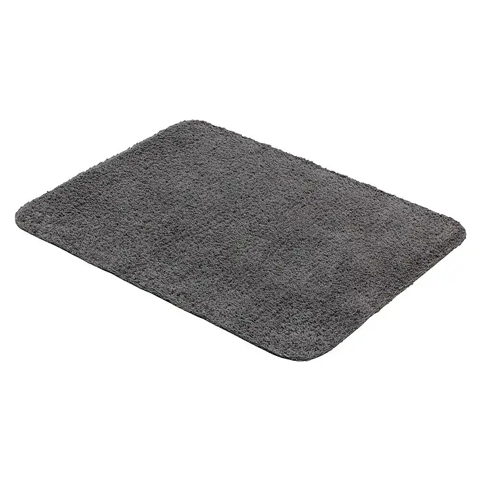 Astra Schmutzfangmatte entra SAUGSTARK - Uni, Dunkelgrau, 60 x 75 cm, Material Nutzschicht: 100 % Baumwolle