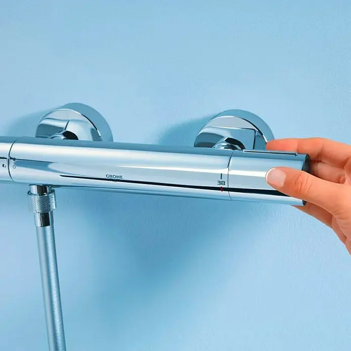Grohe Grohtherm 1000 Cosmopolitan Brausethermostat - Chrom, Glänzend - Vorderansicht