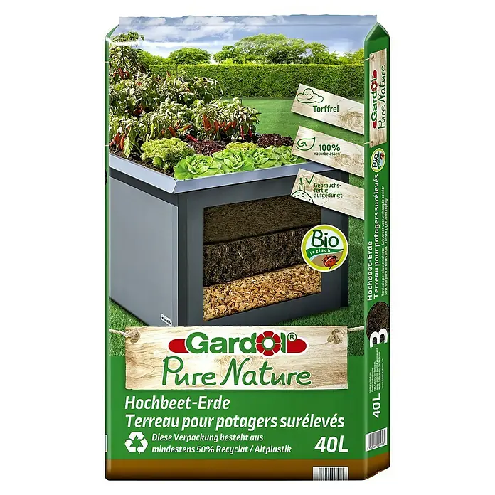 Gardol Pure Nature Bio-Hochbeeterde - 40 l