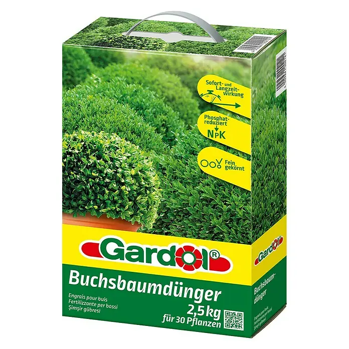 Gardol Buchsbaumdünger - Inhalt ausreichend für ca.: 30 Pflanzen, 2,5 kg, Mit Sofortwirkung