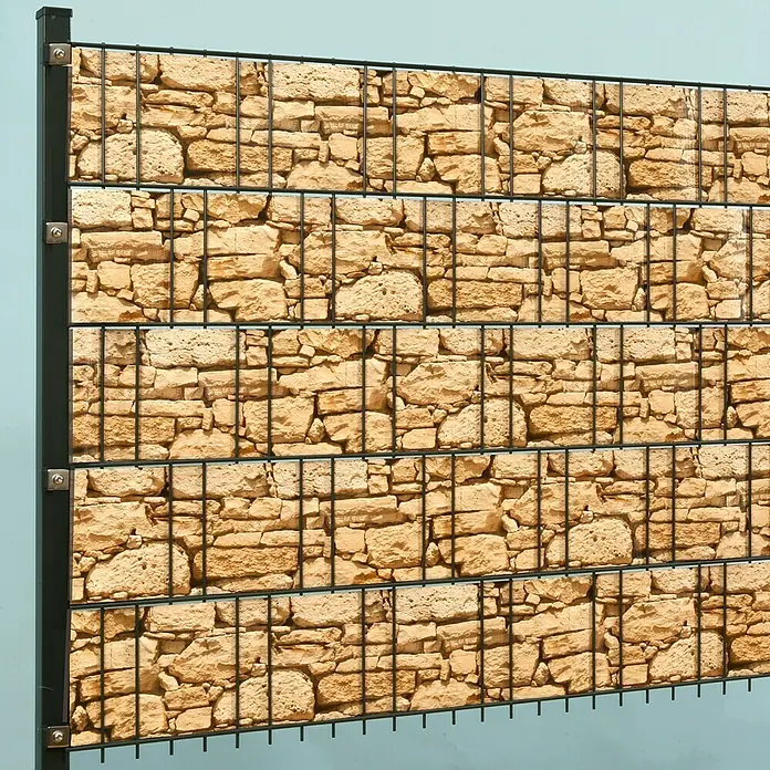 Stabilit Sichtschutzstreifen - Sandstein, 2.050 x 19 cm