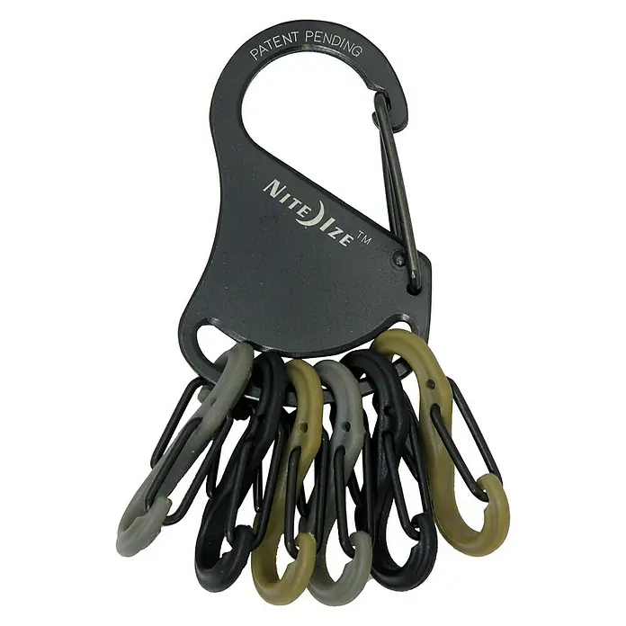 Nite Ize Karabinerhaken KeyRack - L x B: 12 x 2 mm - Vorderansicht