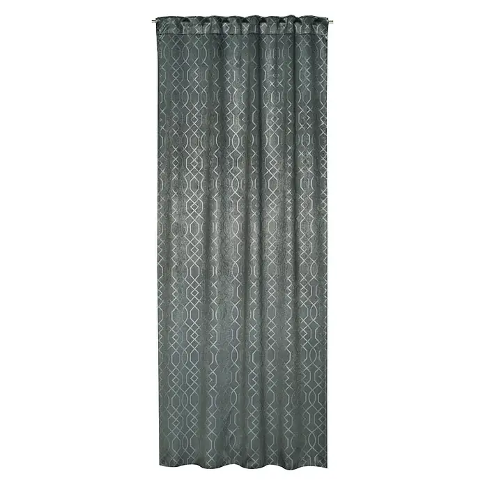 Elbersdrucke Verdunkelungsvorhang Equinox - 140 x 255 cm, 100 % Polyester, Anthrazit - Vorderansicht