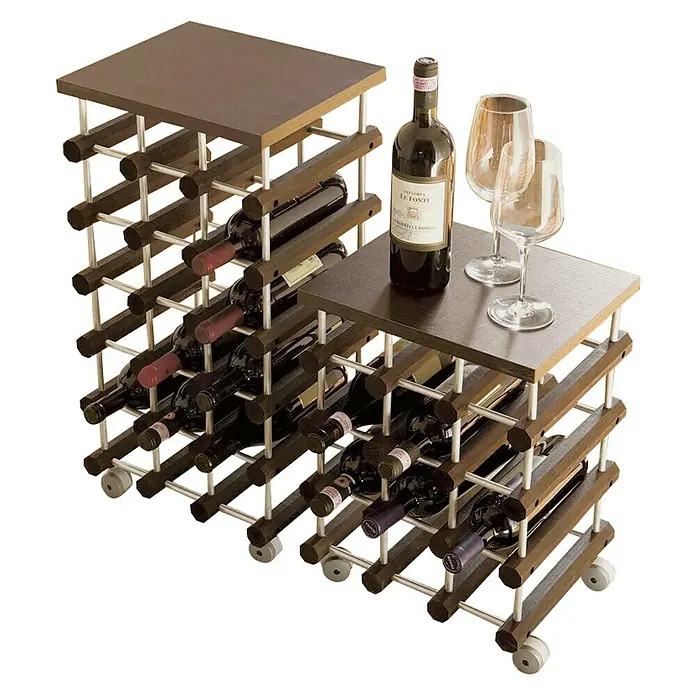 Weinregal - 28 x 34 x 34 cm, Braun