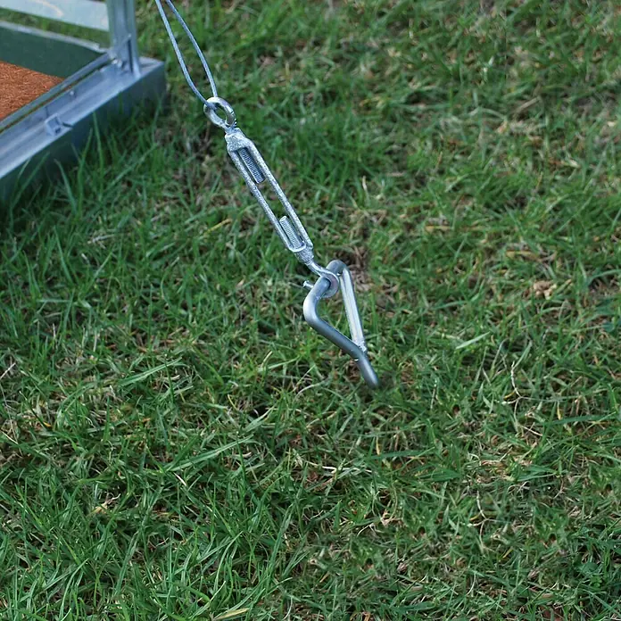 Palram – Canopia Sturmanker-Set - Geeignet für: Gewächshäuser, Stahl - Detailaufnahme