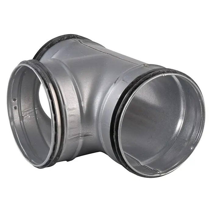 Air-Circle Wickelfalzrohr-Abzweig - Durchmesser: 150 mm, Stahl - Vorderansicht
