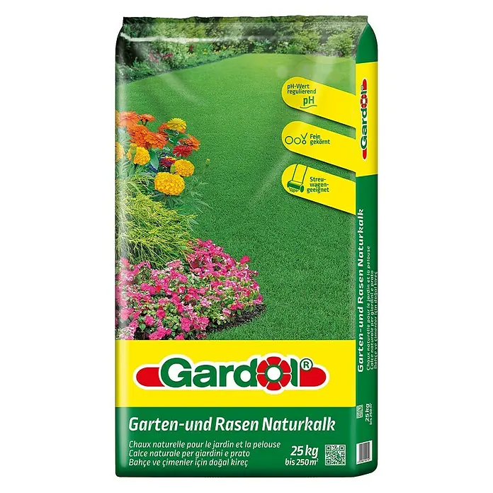 Gardol Garten- & Rasenkalk - 25 kg, Inhalt ausreichend für ca.: 250 m²