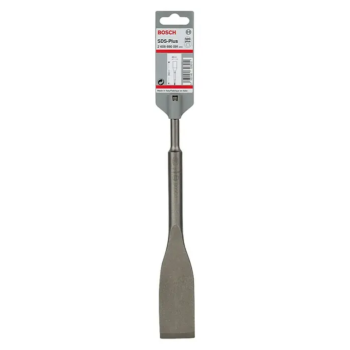 Bosch SDS-Plus dlijeto za pločice - Duljina: 260 mm, Širina: 40 mm - Pogled sprijeda