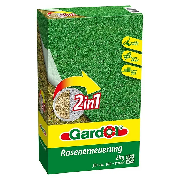 Gardol Rasen-Reparatur - 2 kg, 100 m² - 110 m² - Linke Seitenansicht