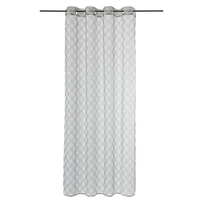 Expo Ambiente Ösenschal Micha - 135 x 245 cm, 100 % Polyester, Hellgrau