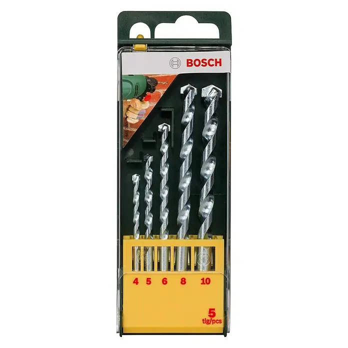 Bosch Set svrdla za kamen - 5 -dij. - Pogled sprijeda