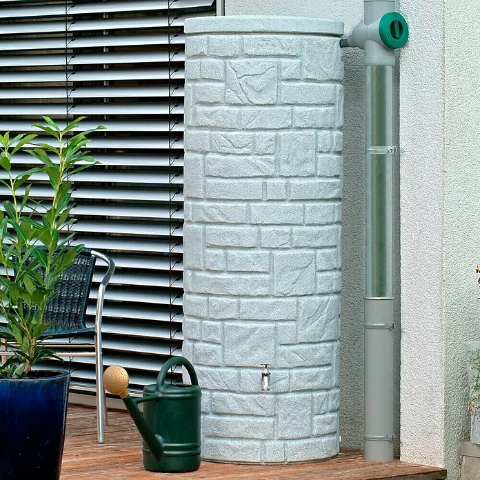 Regentonne Arcado - 360 l, Granitfarben - Stimmungsaufnahme