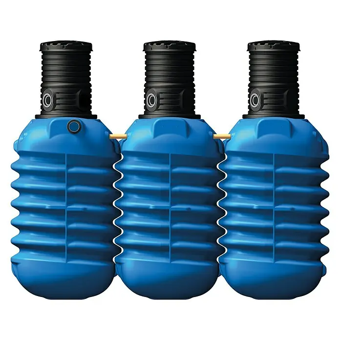 4rainz Regenwassertank Komplettpaket Modularis Garten-Comfort - 7.500 l (3 x 2.500 l), Begehbar - Vorderansicht