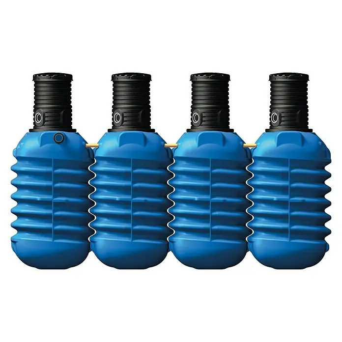 4rainz Regenwassertank Komplettpaket Modularis Garten-Comfort - 10.000 l (4 x 2.500 l), Begehbar - Vorderansicht