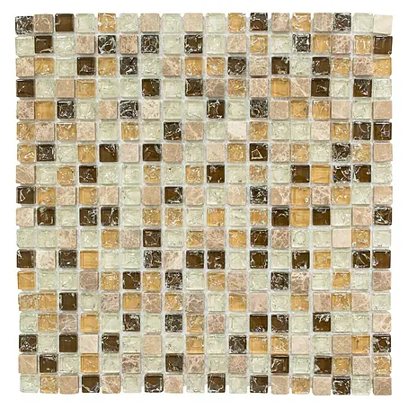 Mosaikfliese Quadrat Crystal Mix XIC 1053