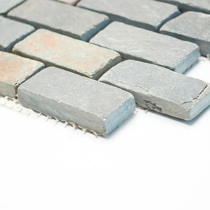 Mosaikfliese Brick Jack Multicolor XMI 543 - 32,2 x 31 cm, Multicolor, Matt - Vorderansicht