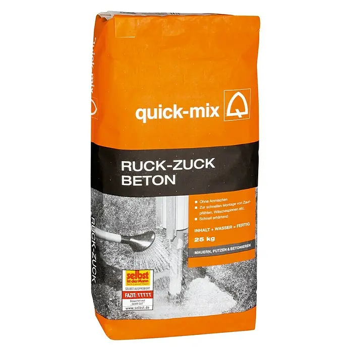 Quick-Mix Trocken-Fertigbeton Ruck Zuck - 25 kg