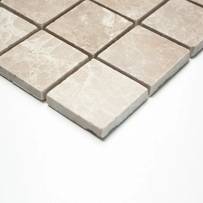 Mosaikfliese Quadrat XNT 46604 - 30,5 x 30,5 cm, Beige, Matt - Vorderansicht