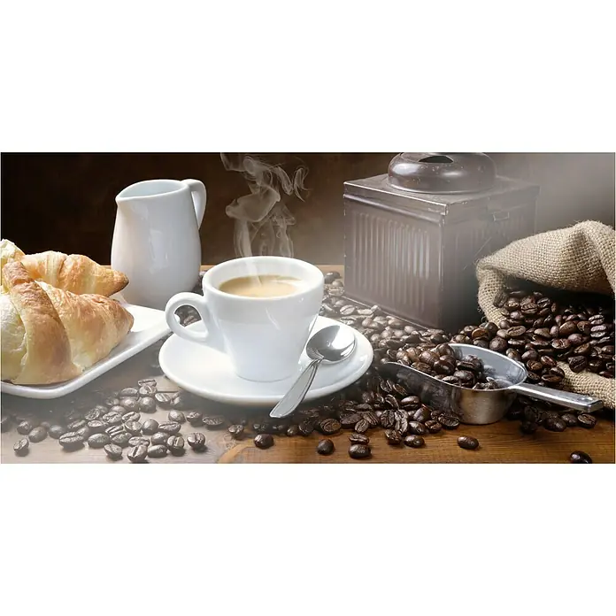 CUCINE Küchenrückwand - Coffee Fragrance, 80 x 40 cm, Stärke: 6 mm, Einscheibensicherheitsglas (ESG) - Vorderansicht