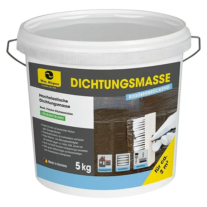 Bitumen-Dichtungsmasse Dachplast Flex - 5 kg - Vorderansicht
