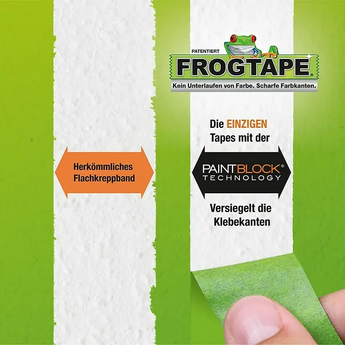 Frogtape Kreativklebeband Inkl. 20 % Gratis-Zugabe - 50 m x 36 mm, Grün