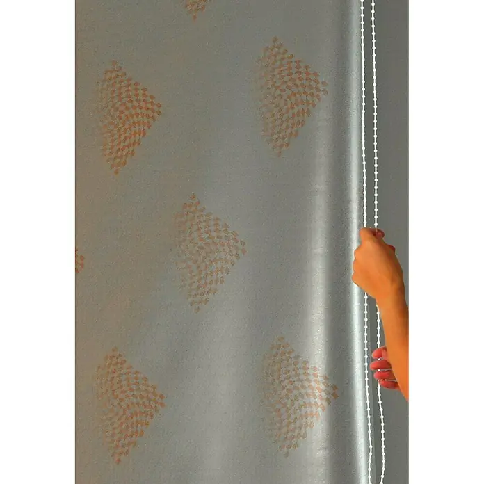 Eco-Dur Ersatzvorhang - Passend für: Eco-Dur Duschrollo deluxe, Karo, Terra - Detailaufnahme