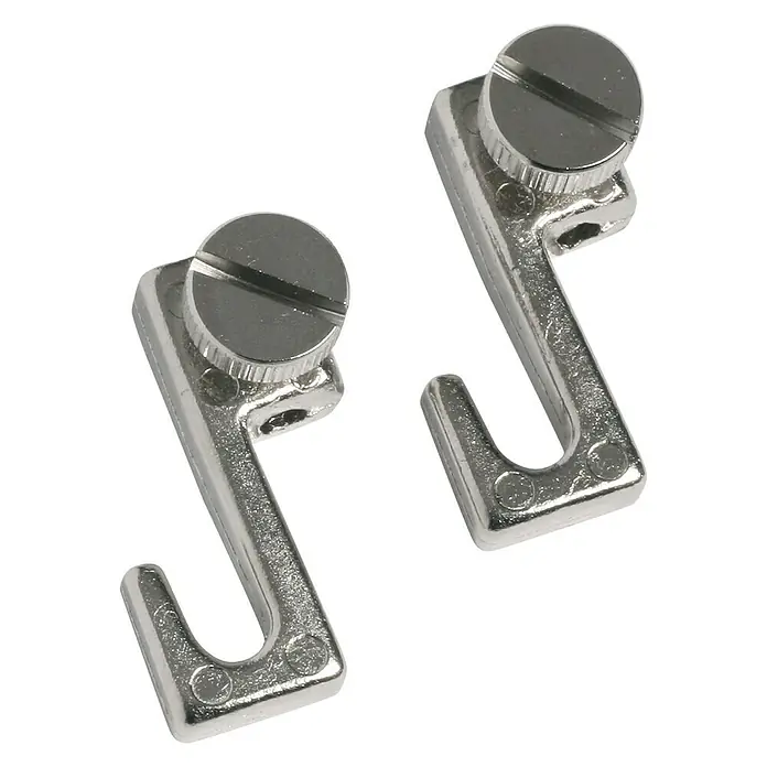Nielsen Bilderhaken - Belastbarkeit: 5 kg, 2 Stk., Metall, Silber - Vorderansicht