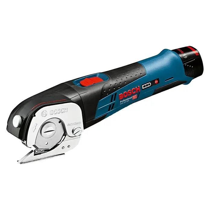 Bosch Professional Akku-Universalschere GUS 12V-300 - 12 V, Li-Ionen, Ohne Akku, Geeignet für: Materialien bis 11 mm Stärke - Linke Seitenansicht