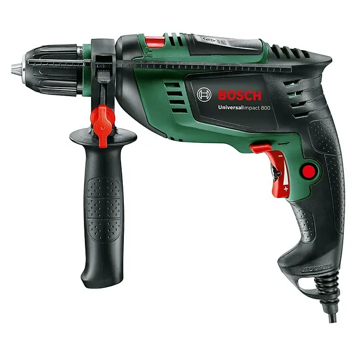 Bosch Schlagbohrmaschine UniversalImpact 800 - 800 W, Leerlaufdrehzahl: 50 U/min - 3.000 U/min - Linke Seitenansicht