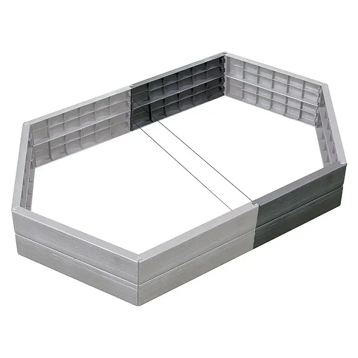 Garantia Hochbeet-Erweiterung Verlängerungsset - Passend für: Garantia Hochbeet Ergo, L x H: 55 x 25 cm - Ansicht von oben