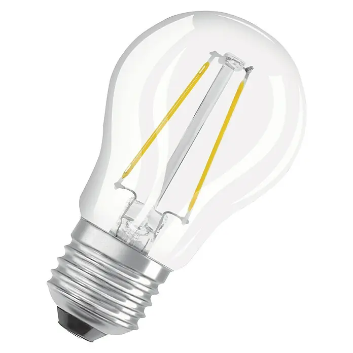 Osram LED-Leuchtmittel Retrofit Classic P - 2 W, E27, Warmweiß, Nicht Dimmbar, Klar - Ansicht von oben