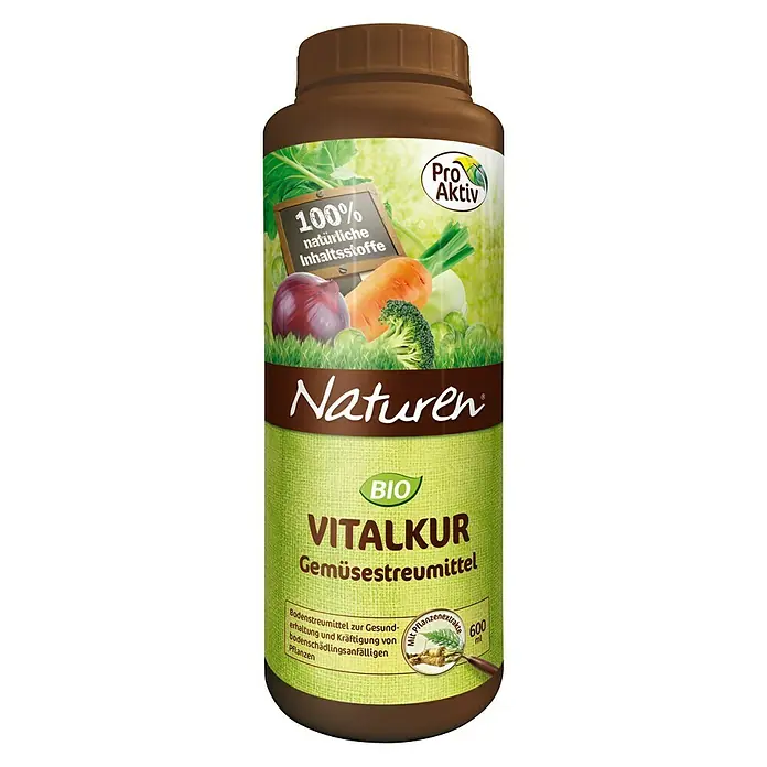 Naturen Bio Disperzijsko sredstvo za zaštitu povrća Vitalkur prašak protiv štetnika u tlu - 600 g - Pogled sprijeda
