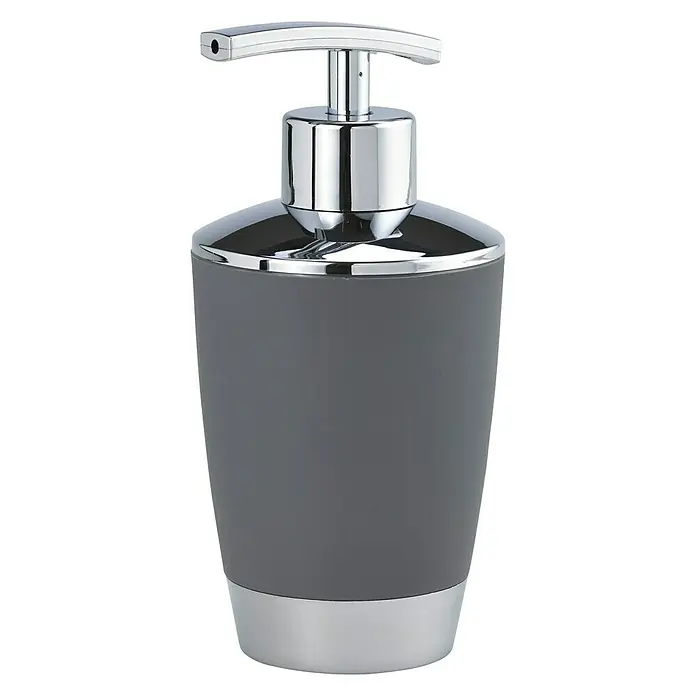 Venus Milano Seifenspender - Grau, Kunststoff, Verchromt