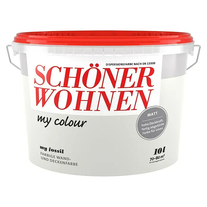SCHÖNER WOHNEN-Farbe my colour Wandfarbe my colour - Fossil, Matt, 10 l - Vorderansicht