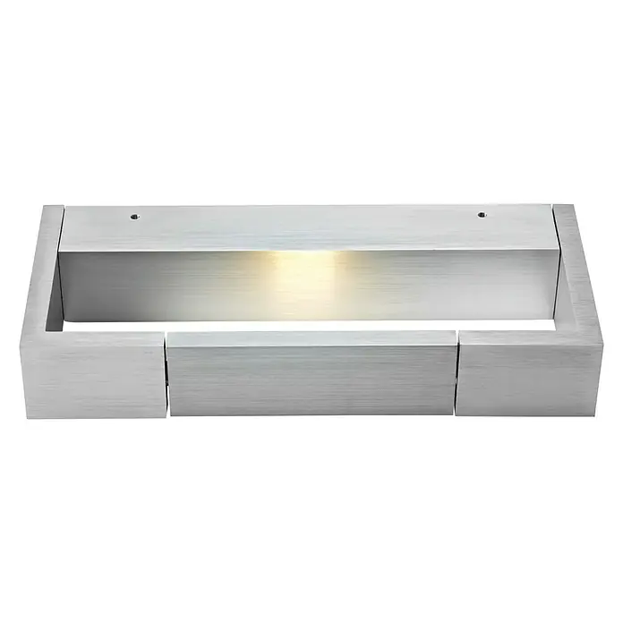 Voltolux Alu-Design Aplique LED Rivoli - Aluminio, L x An x Al: 10 x 24 x 4 cm