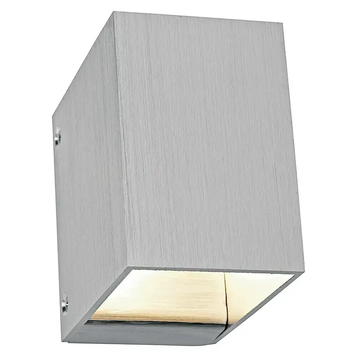 Voltolux Alu-Design Aplique de pared Savona - 33 W, L x An x Al: 9,7 x 6,4 x 10 cm, Aluminio, G9
