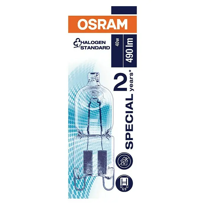 Osram Halogenlampe Halopin Oven - 40 W, G9, 1 Stk., Warmweiß - Ansicht von oben