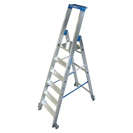 Krause Stabilo Stufenstehleiter Fahrbar