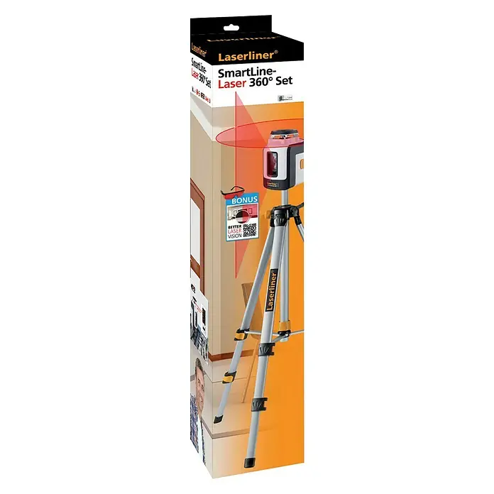 Laserliner Kreuzlinienlaser SmartLine-Laser Set - Max. Arbeitsbereich: 20 m - Linke Seitenansicht