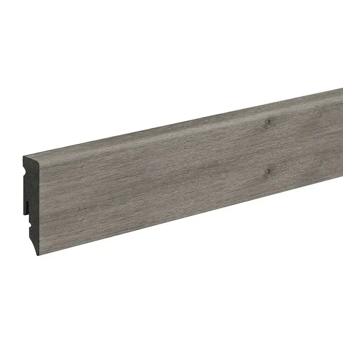 Profiles and more Sockelleiste KU51L Nizza - 2,4 m x 15 mm x 50 mm, Gerade - Linke Seitenansicht