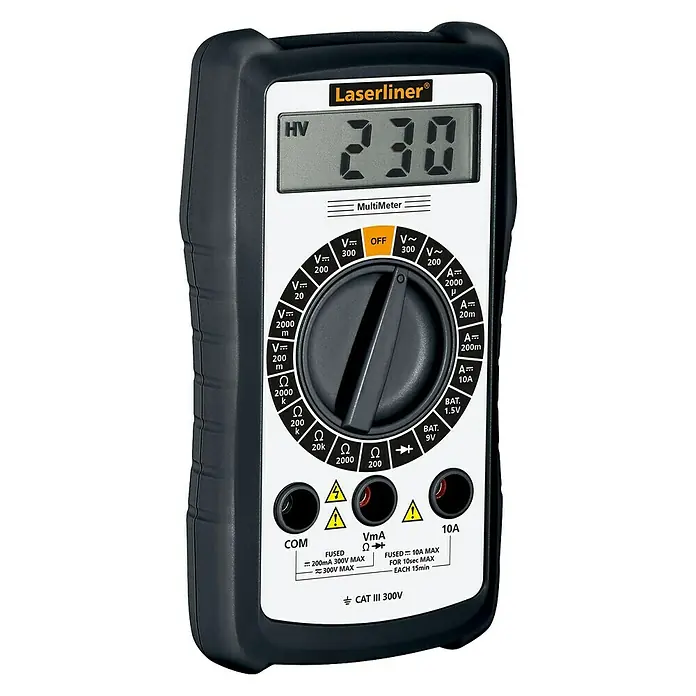 Laserliner Digital-Multimeter - Messbereich Wechselspannung: 200 V - 300 V - Vorderansicht