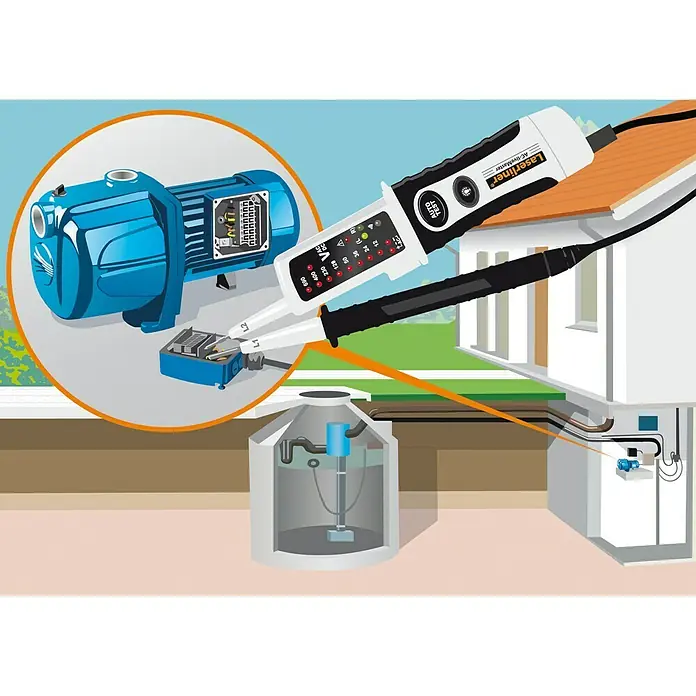 Laserliner Ispitivač napona ActiveMaster - Mjerni opseg: 12 – 690 V AC/DC, Mjerna kategorija: CAT III 1.000 V - Proizvod u upotrebi