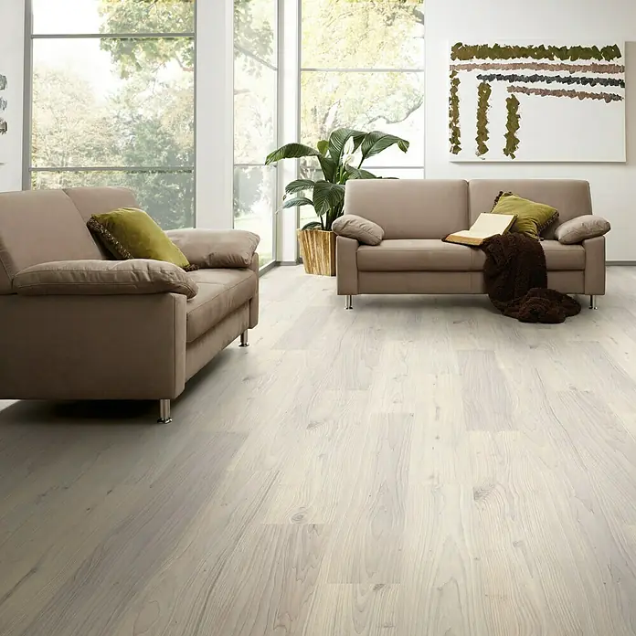 LOGOCLIC Family Laminat Hrast Florenz - 1.285 x 192 x 7 mm, Rustikalni pod - Živopisni prikaz