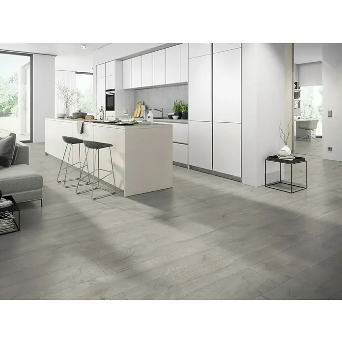 b!design Designboden Aqua Blue Curaçao - 1.290 x 203 x 4,5 mm, Landhausdiele - Vorderansicht