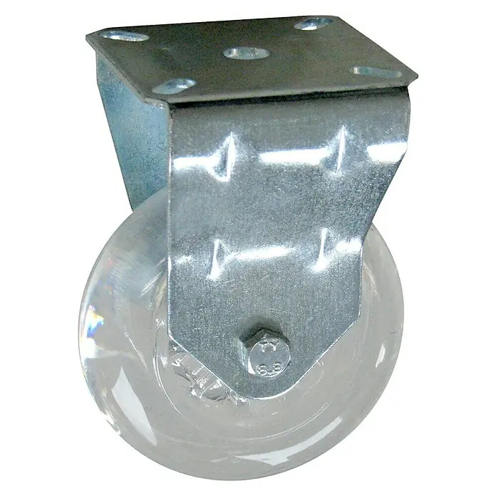 Dörner & Helmer Möbel-Bockrolle - Durchmesser Rollen: 75 mm, Traglast: 50 kg, Gleitlager, Höhe: 101 mm - Ansicht von oben