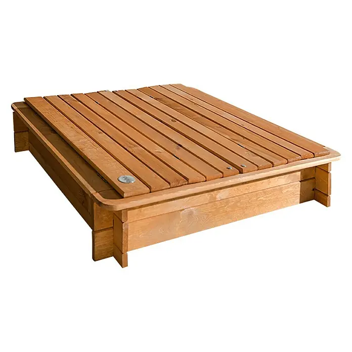 Weka Sandkasten Gr. 1 - 100 x 100 x 24 cm, Holz - Linke Seitenansicht