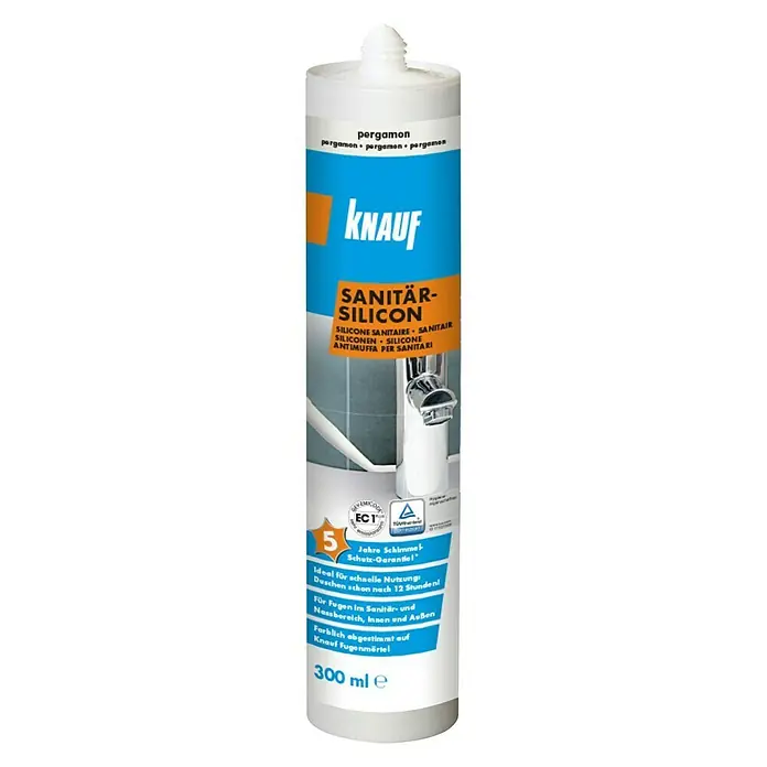 Knauf Sanitär-Silikon - Pergamon, 300 ml - Vorderansicht