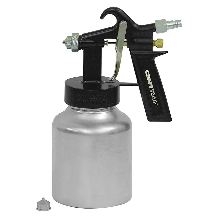 Craftomat Niederdruck-Farbspritzpistole - Betriebsdruck: 3 bar, Luftverbrauch: 120 l/min - Vorderansicht